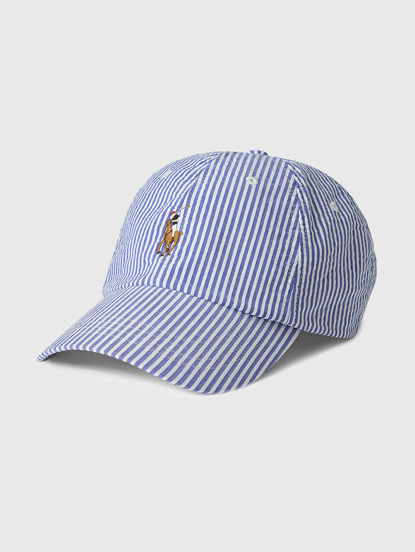 Striped ball cap with embroidery - 1