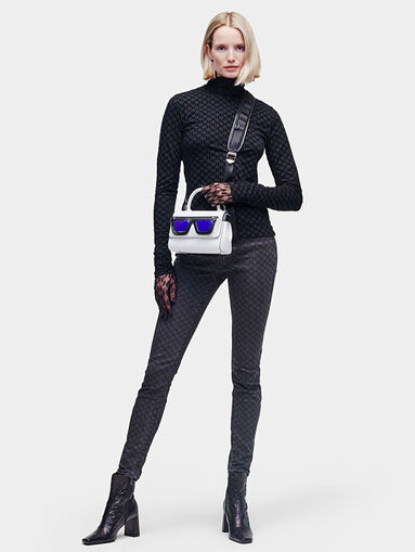 Turtleneck with monogram print - 5