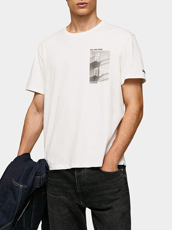 SHYE black T-shirt with prints - 1