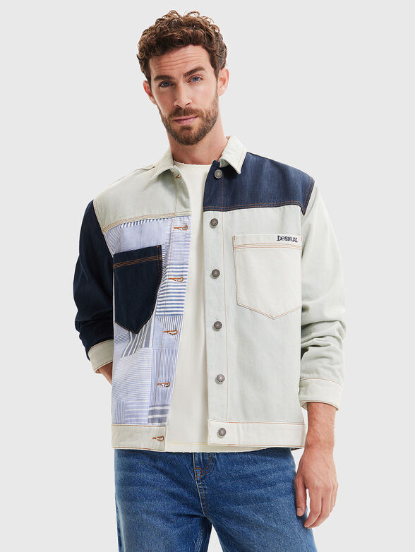 Denim jacket with art details - 1