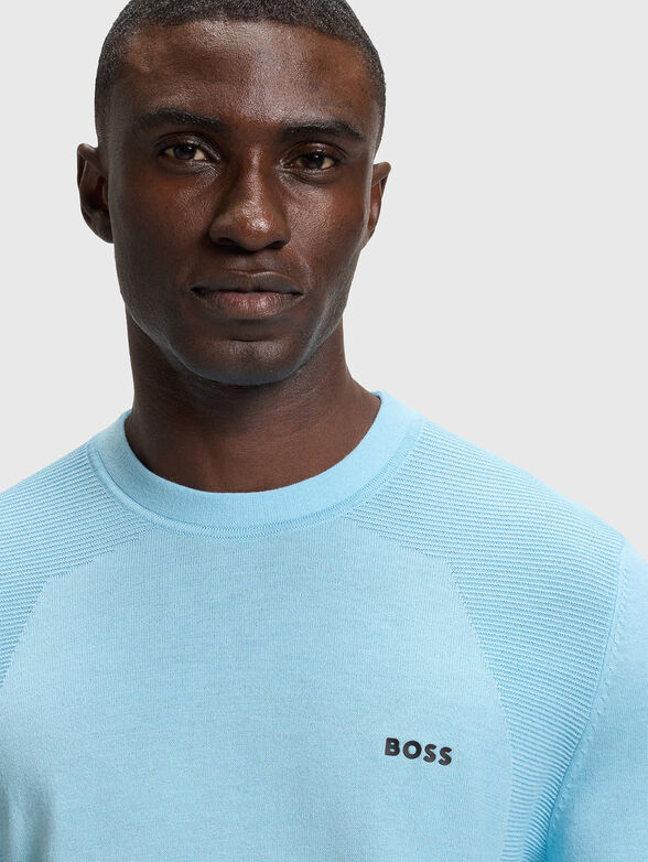 Cotton sweater with logo - 4