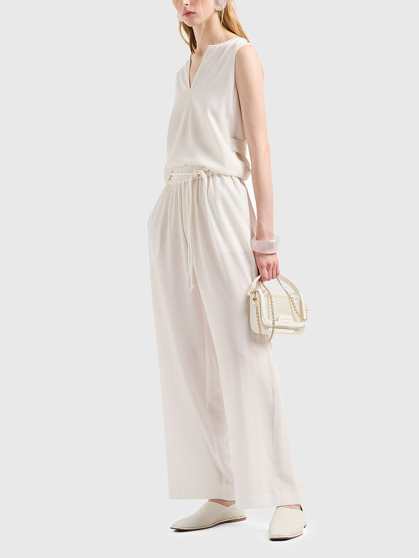 Top in white with belt  - 2