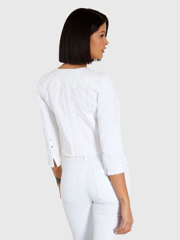 TERESA denim jacket with embroidery - 3