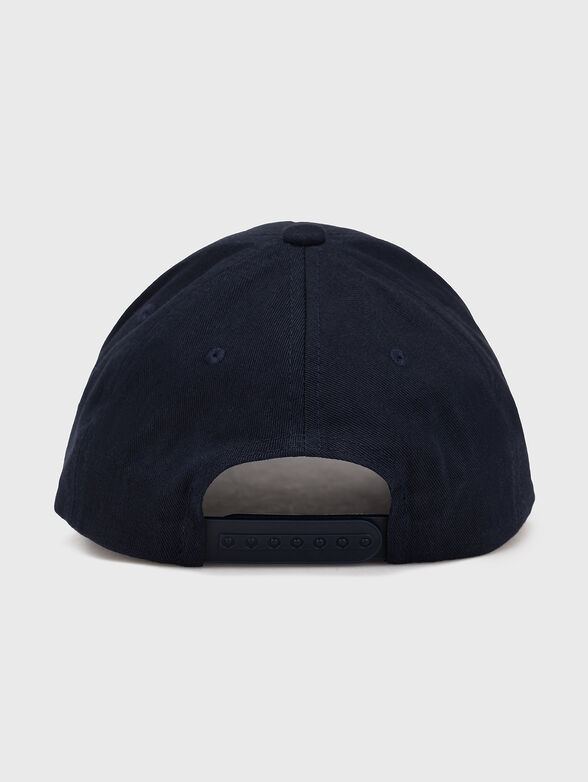 Black cap with visor and logo inscription - 3