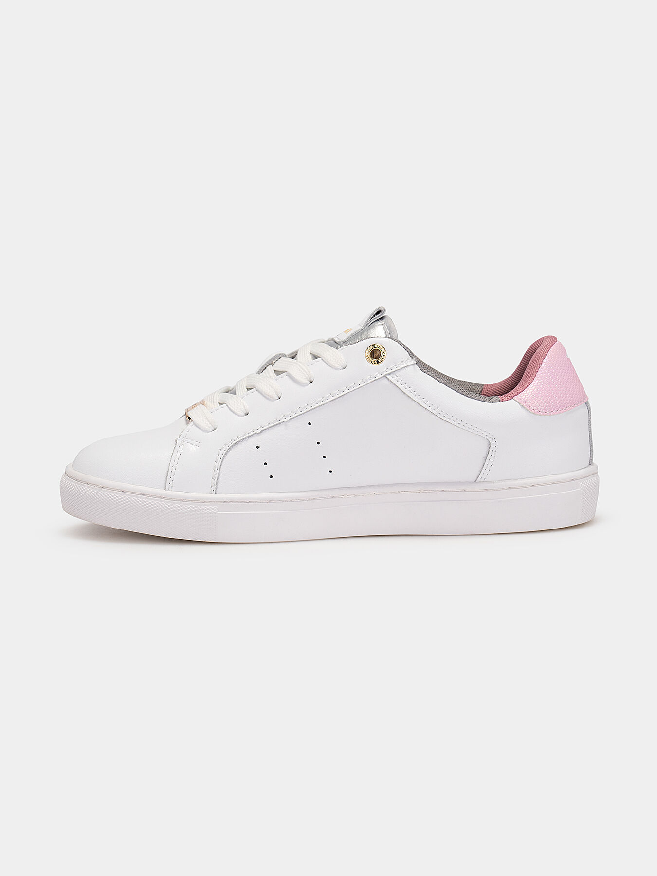 DENNY sneakers with pink accents brand TRUSSARDI
