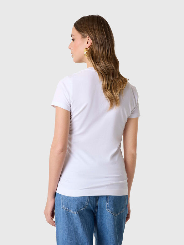 Black T-shirt with embroidered logo - 3