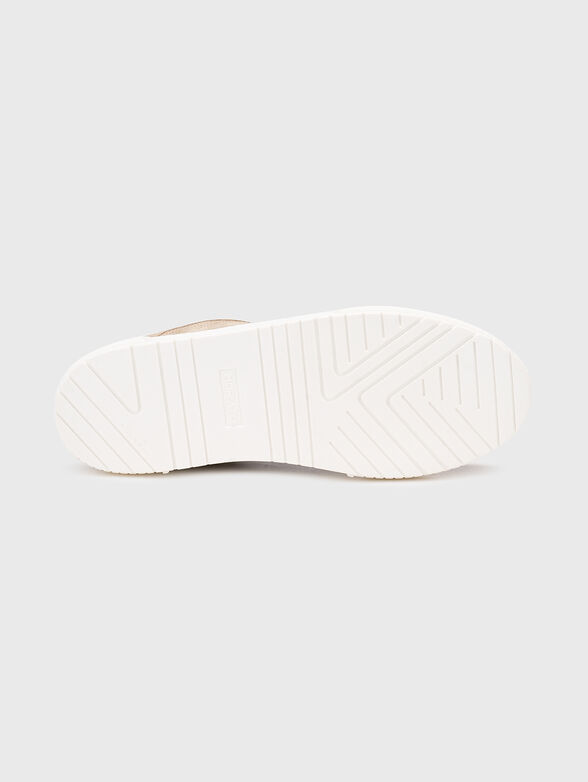 Suede sports shoes with logo - 5