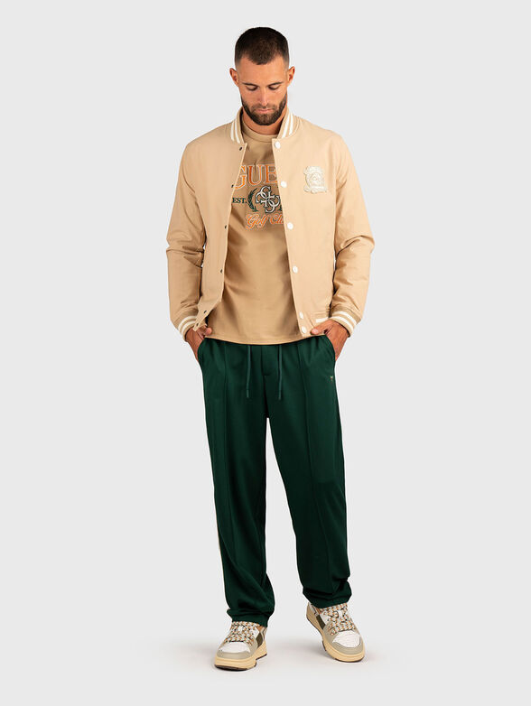 Bomber jacket with logo embroidery - 2