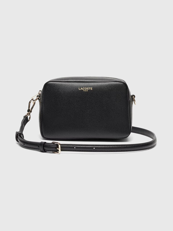 Кросбоди чанта със златист лого акцент - 1