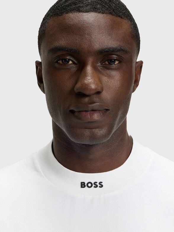 Cotton T-shirt with logo - 4