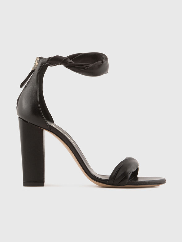 Leather heeled sandals - 1