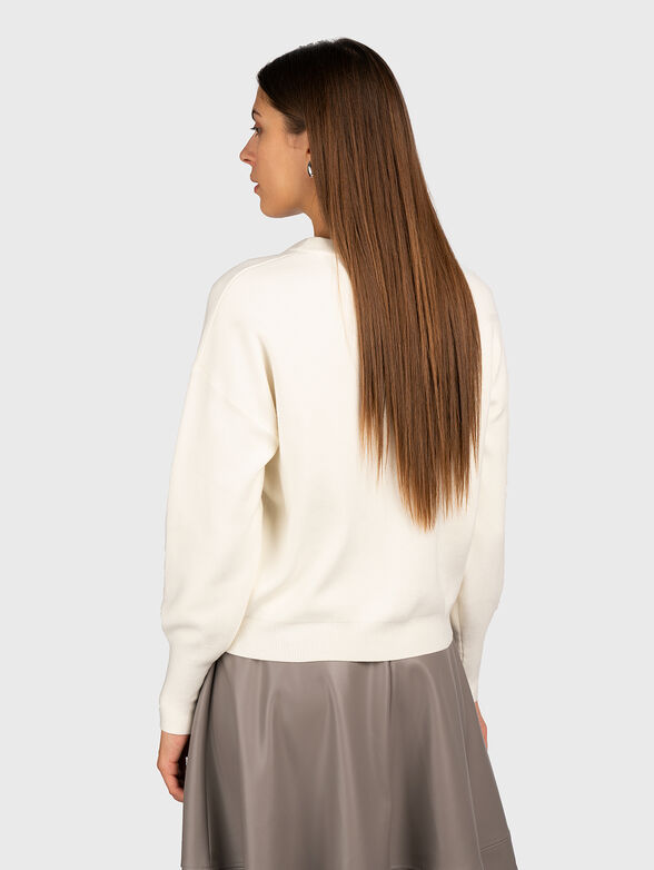 LAURA sweater in black with logo - 3