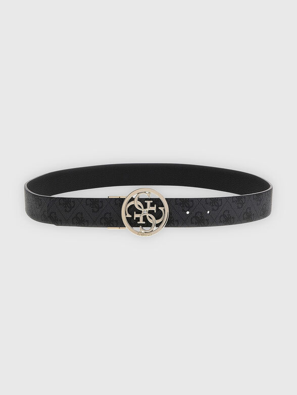 NOELLE double-face belt with logo buckle - 3
