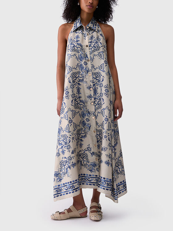 Макси рокля с флорален принт - 1