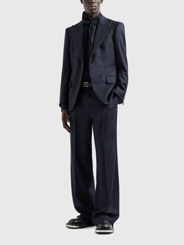 Wool blazer with botton - 2