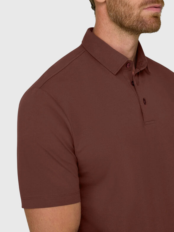 Cotton-blend polo shirt - 4