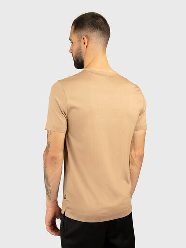 Cotton T-shirt with oval neckline - 3