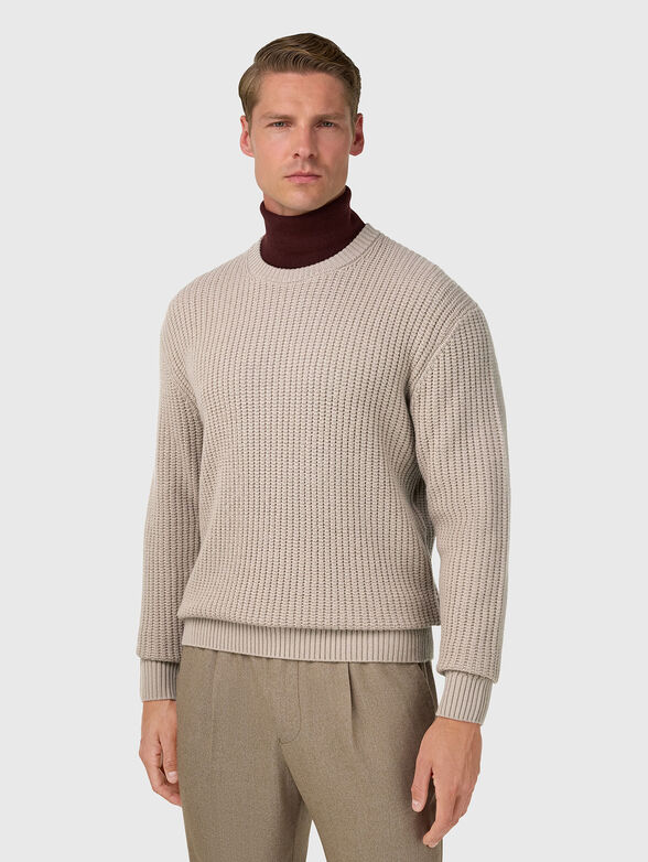 Textured wool sweater  - 1