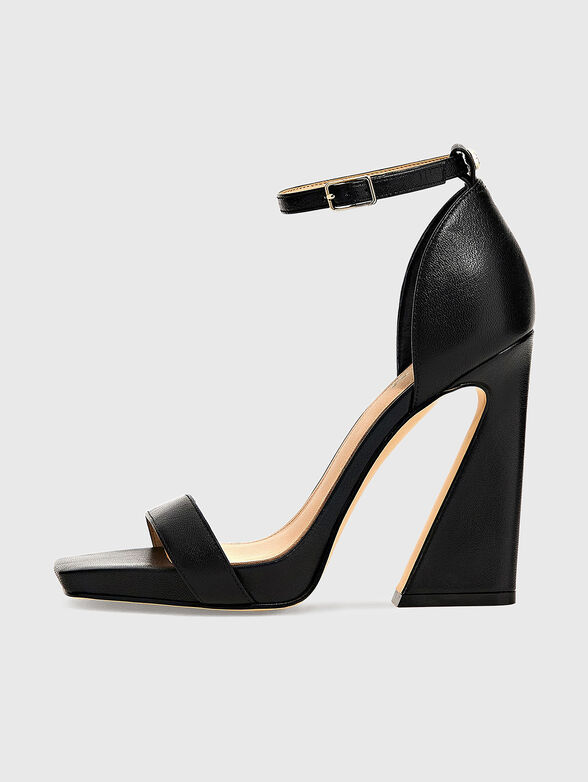 MORRA black heeled sandals - 1