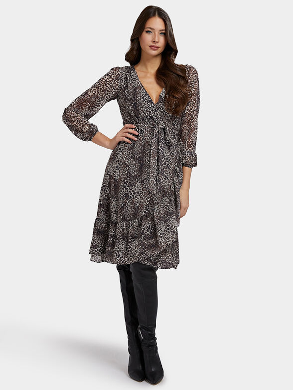 NINA dress with animal print - 2