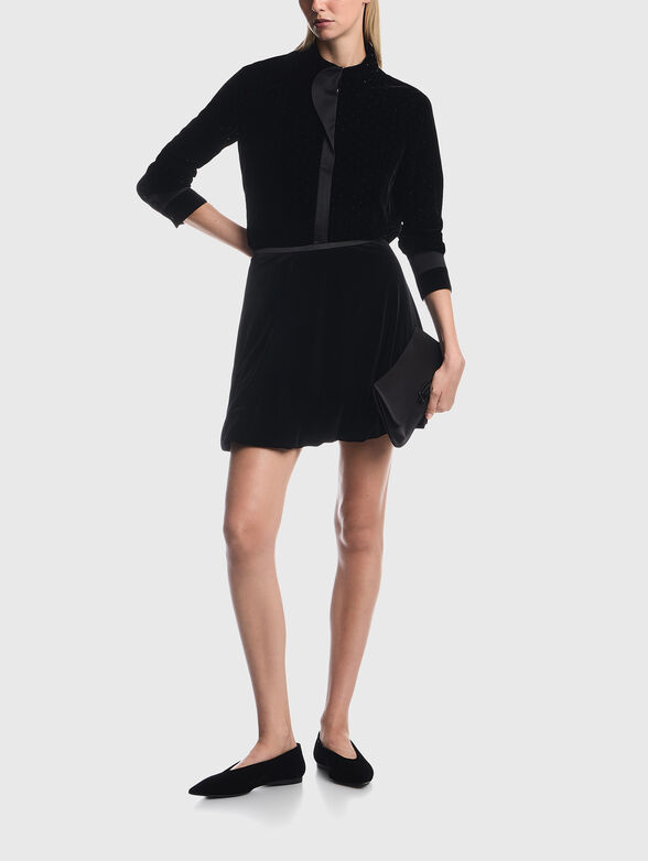 Black velvet shirt - 2