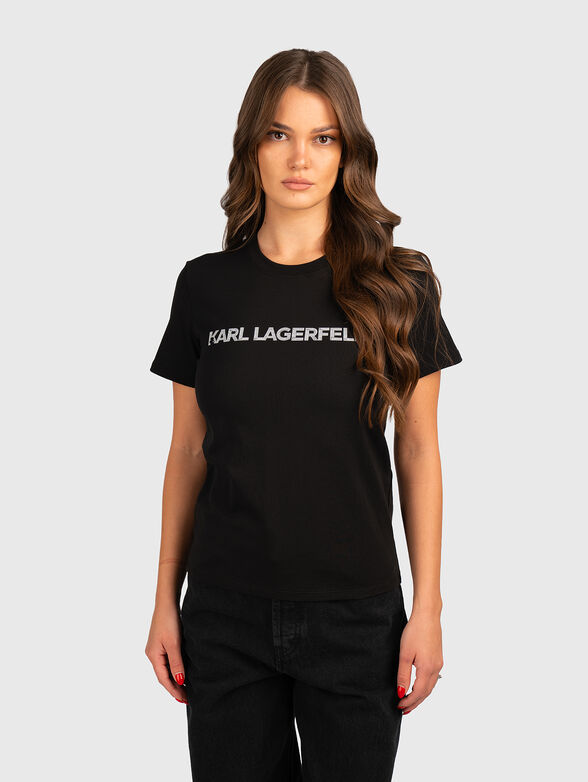 Round neck logo T-shirt - 1