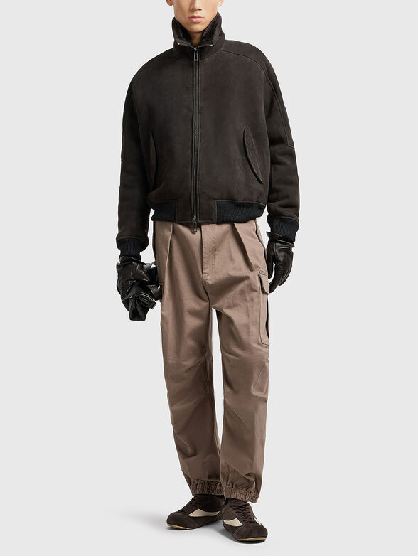 Brown suede jacket - 2