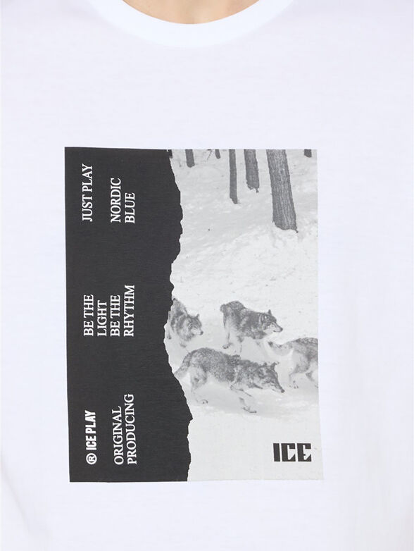 Printed white T-shirt - 4