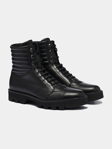 Black leather boots - 3