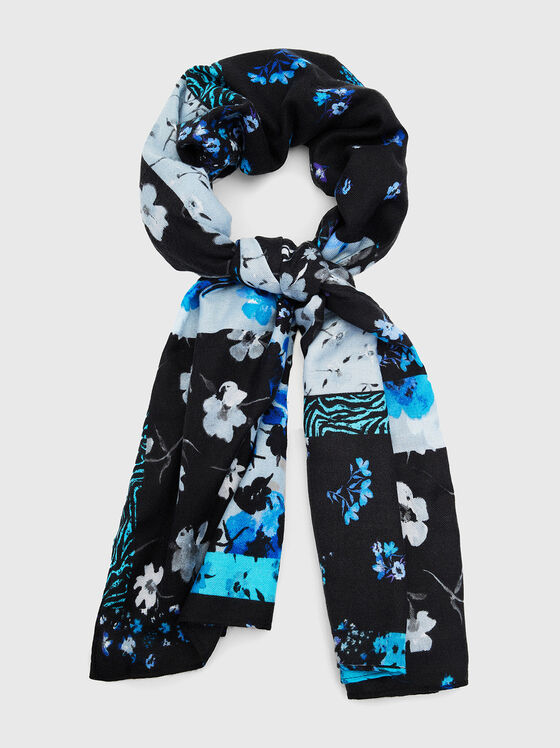 Multicolored print scarf - 1