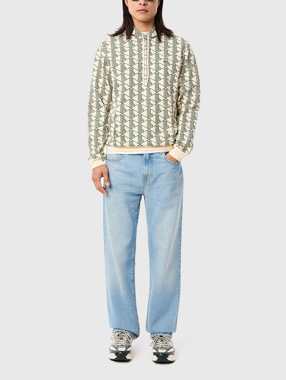 Sweatshirt with hood and print - 2