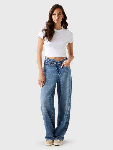 GINA jeans with wide legs and washed effect - 4