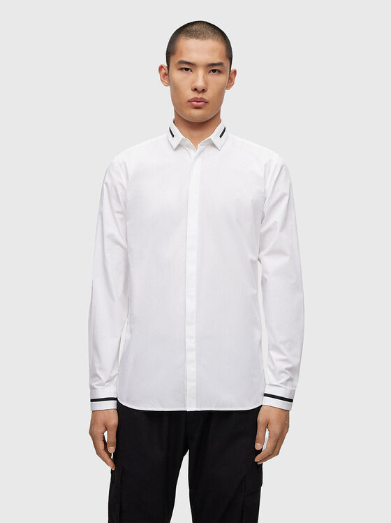 Бяла памучна риза ELOY - 1