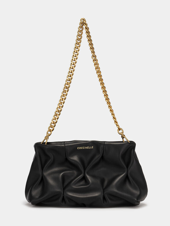 OPHELIE leather bag with pinched detailing - 1