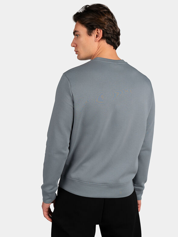 Black sweatshirt with logo patch - 3