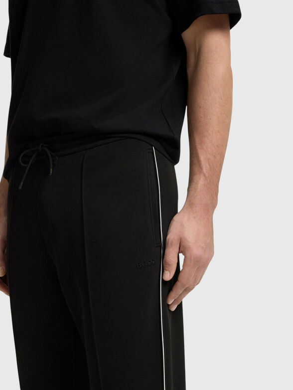 Cotton-blend sweatpants - 3