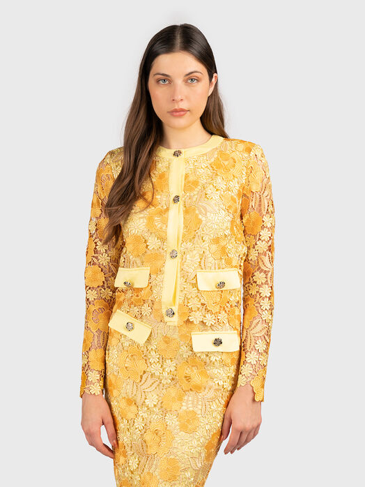 Cardigan with floral embroidery 