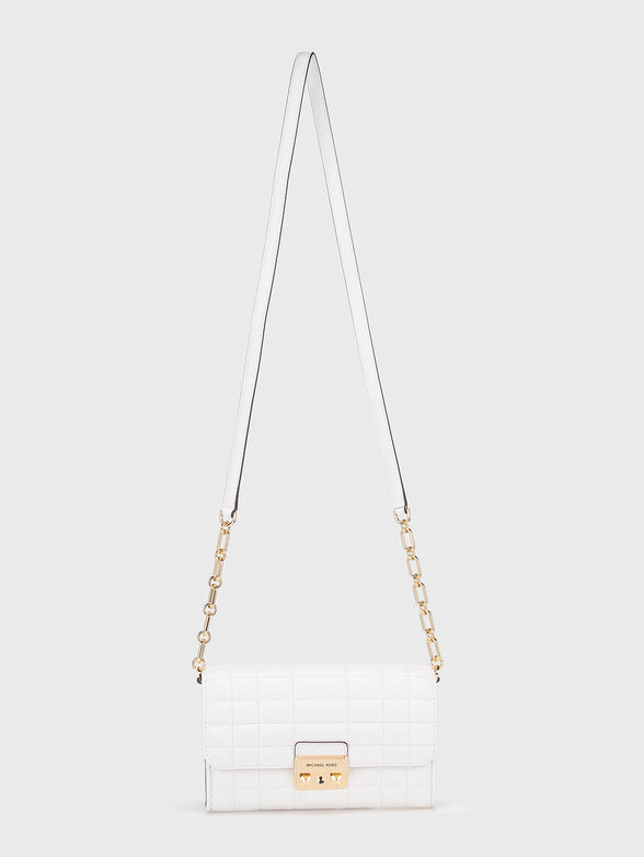 Leather crossbody bag with quilted effect - 2