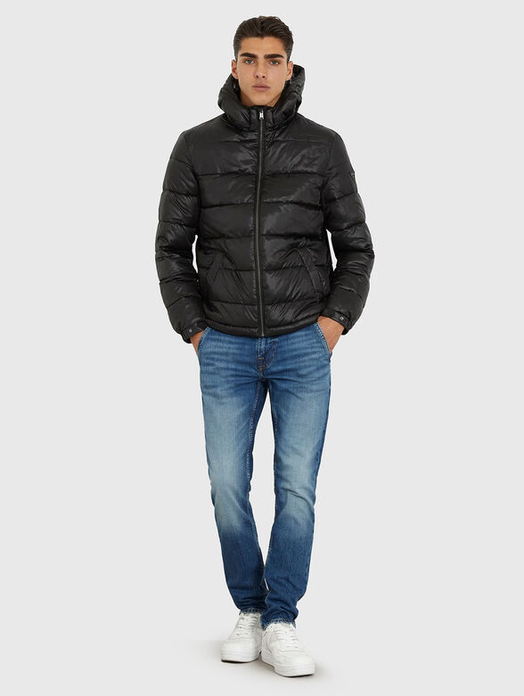 Puffer jacket with hood  - 2