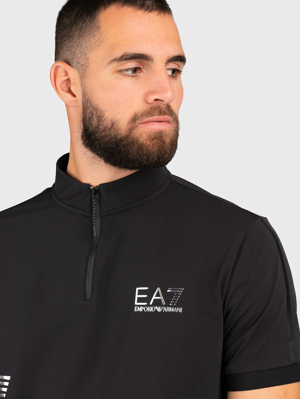 High-neck polo shirt - 6