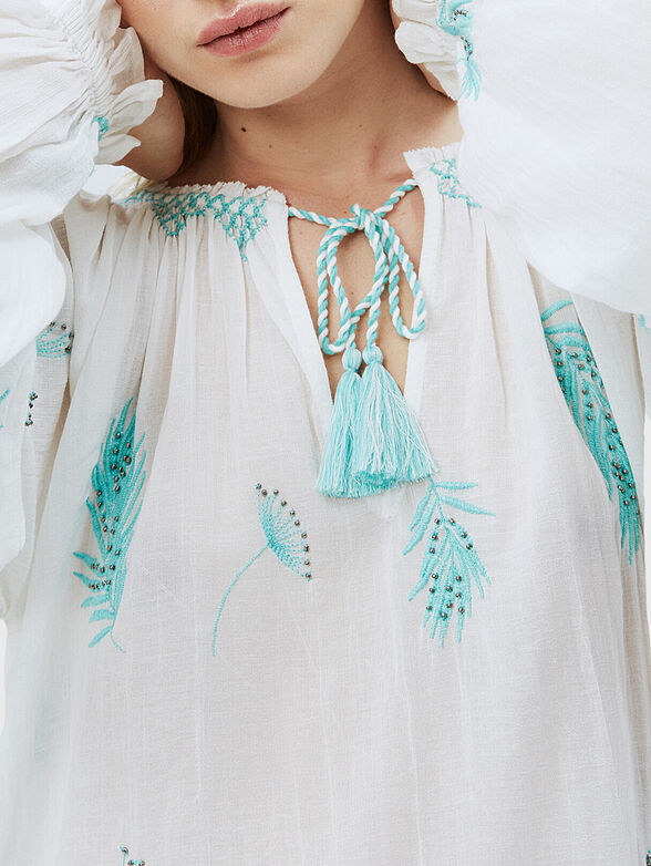 ZOE blouse with long sleeve and art details - 4