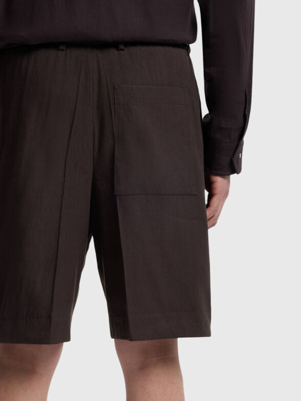 Linen-blend shorts - 3