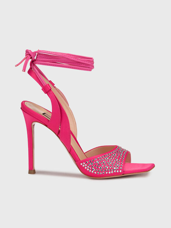 HELENE 02 heeled sandals  with rhinestones - 1