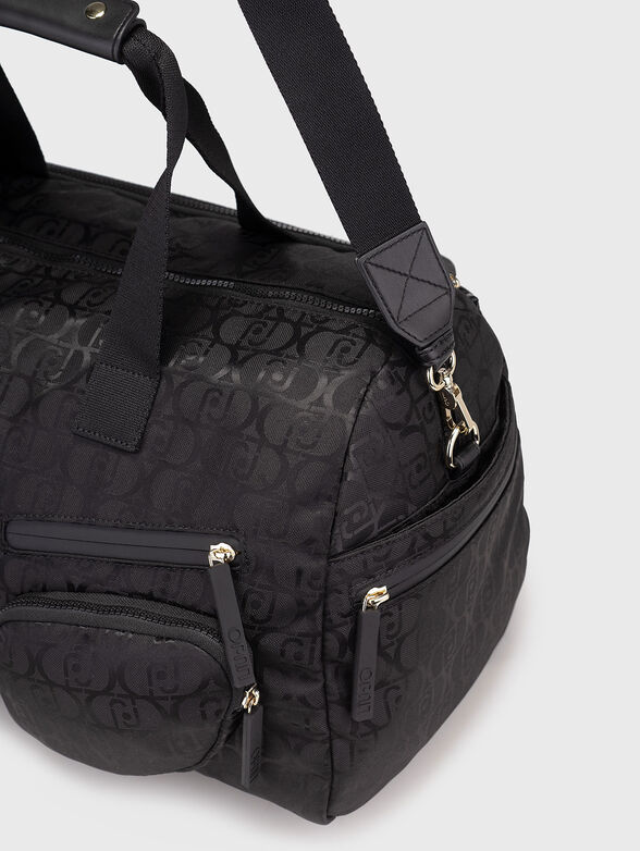 Bag with long handle and monogram logo print - 4