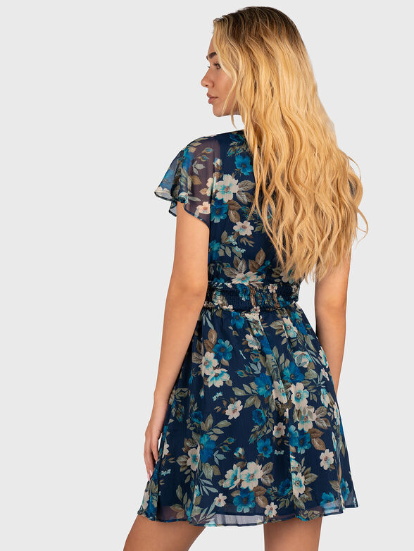 DAHLIA dress with floral print and short sleeves - 2