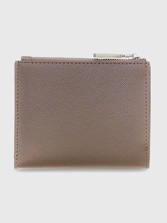 Leather card holder with saffiano effect - 2