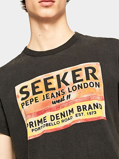 SEEKER T-shirt with print - 4