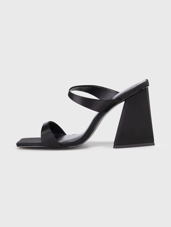 Black heeled sandals - 3