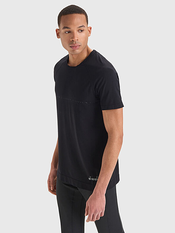 Black sports T-shirt with logo - 2