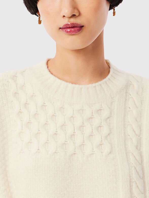 Knitted dress made of wool blend  - 3